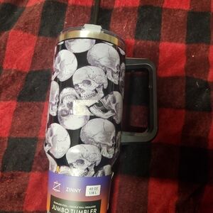 Black Skull Jumbo Tumbler – 40 oz